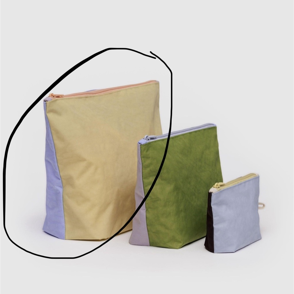 Baggu LARGE Go Pouch Pastels Colorblock